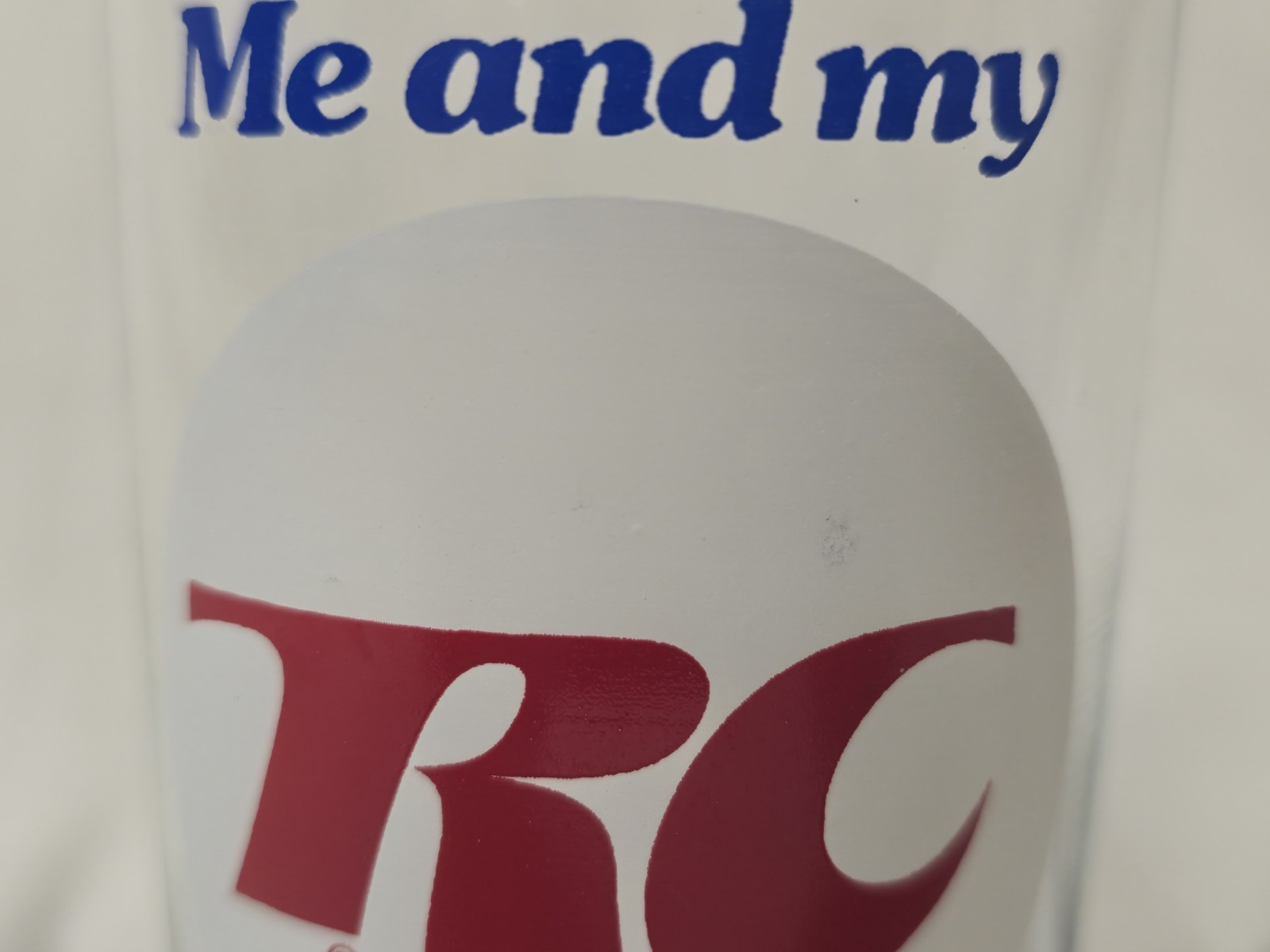 Vintage Royal Crown Me And My RC Drinking Glass
