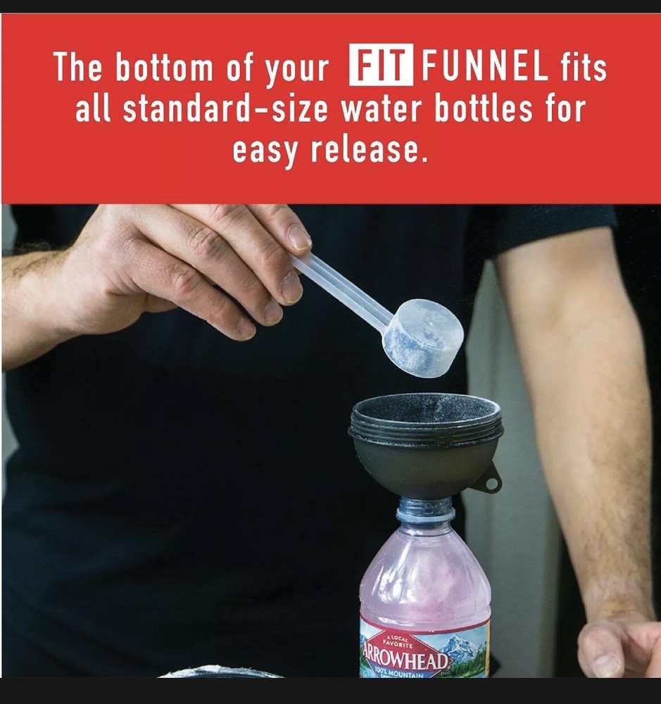 Supplement & Protein Funnel Portable Container Color Coded For Pre & Post-2 Pack
