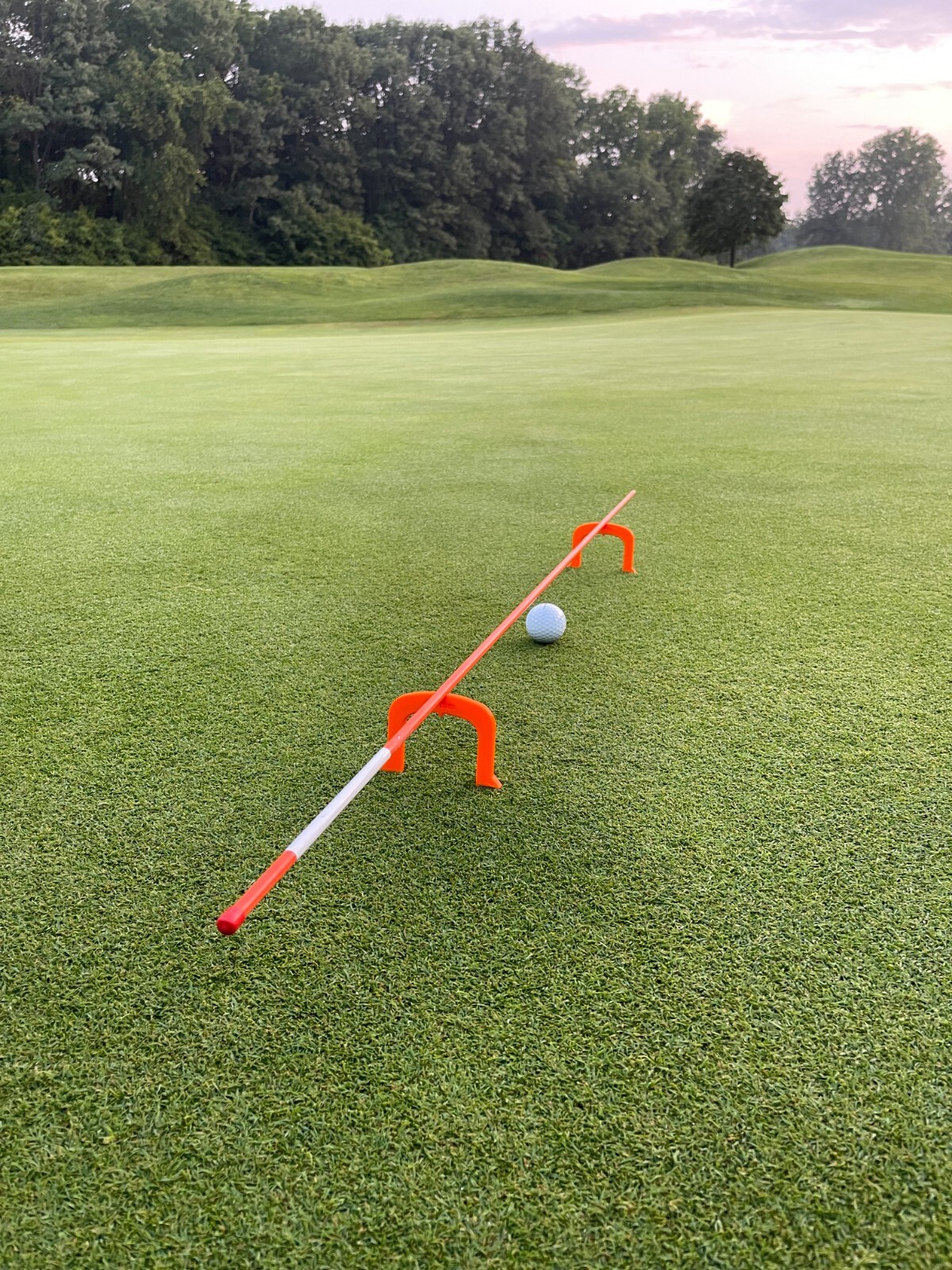 Putter Gate - 2 Pack - Putting Practice Aid - Alignment Tool - Orange