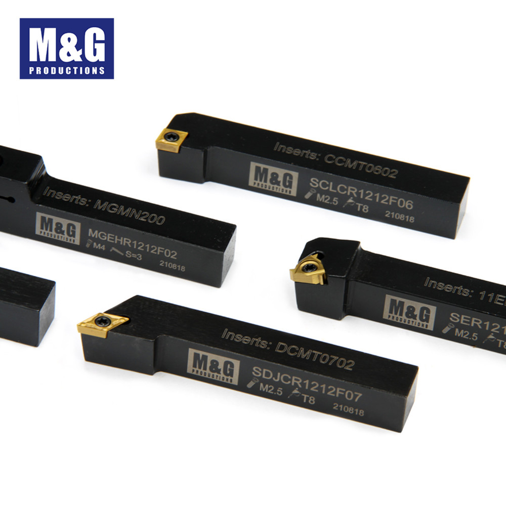 5pcs Indexable Tool Holders Set, 10mm/12mm