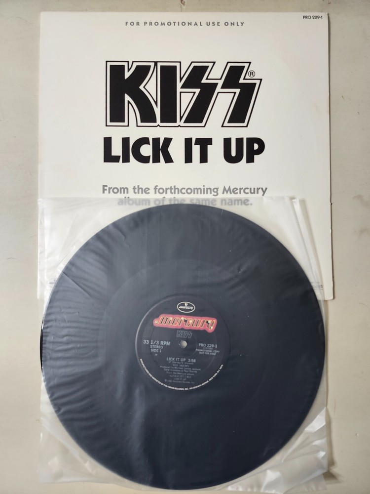 KISS RARE Vintage 1983 Lick It Up For Promotional Use Only Vinyl COOL PRO 229-1