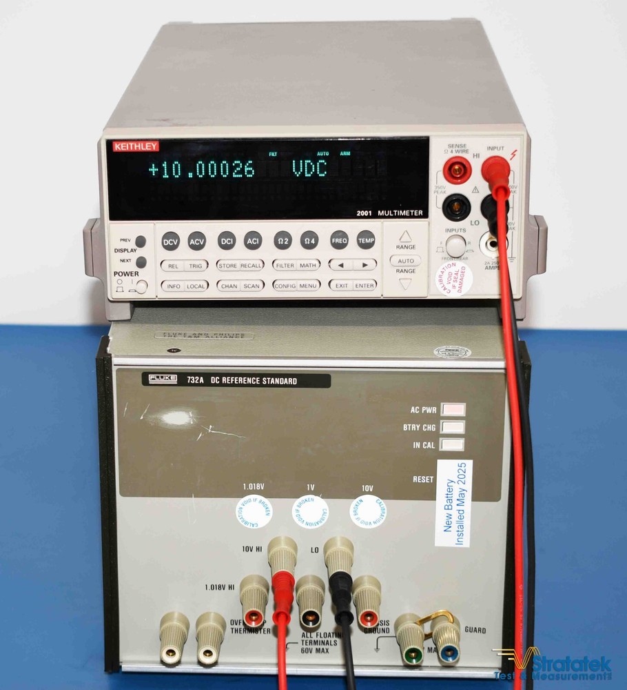 Fluke 732A DC Voltage Reference Standard 10V DC Calibration