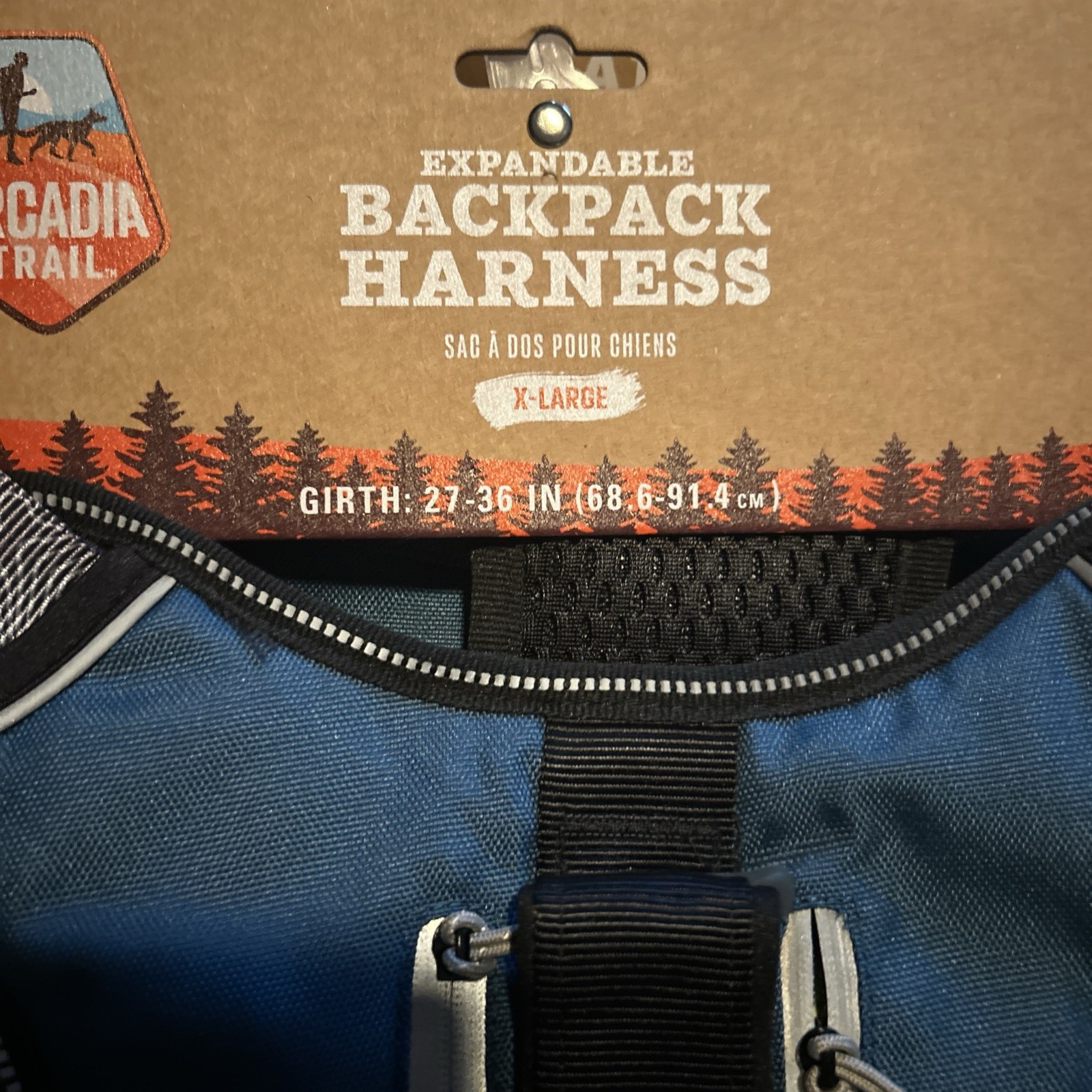 Arcadia Trail Quick-Dry Dog Reflective Adjustable Backpack Harness S,XL,XXL NWT