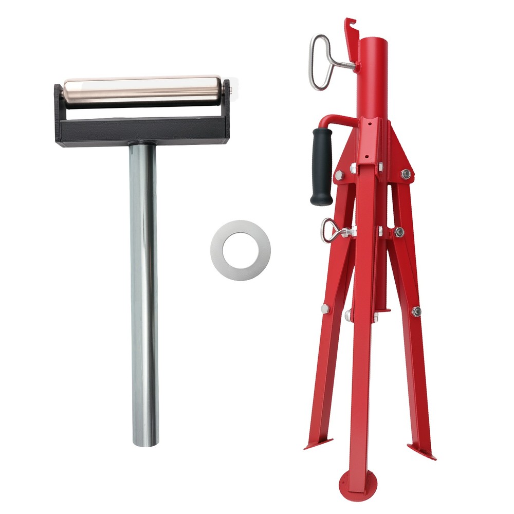 Adjustable Roller Stand 2500lbs Triangular Base 27.6-52in Height for Sanders