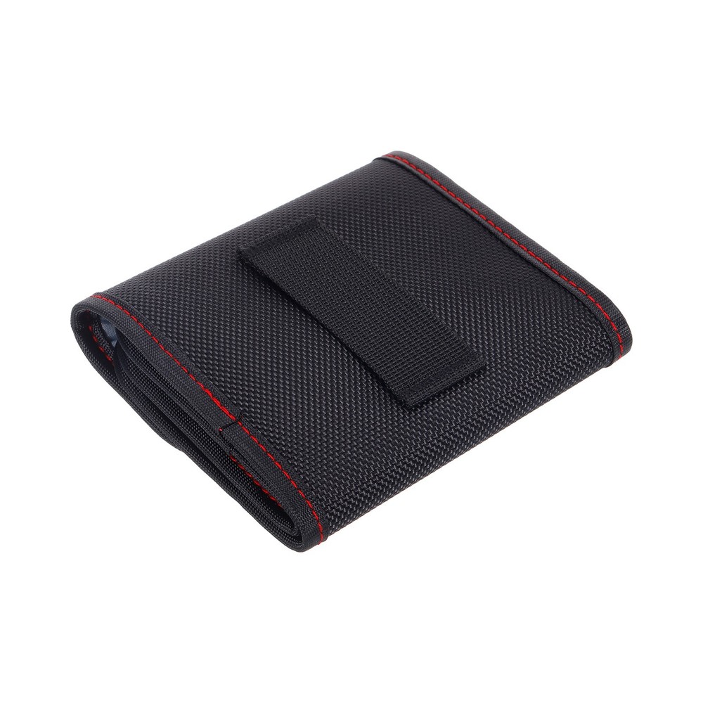 82mm Camera Filter Case 3 Pocket Camera Filter Case Pouch Black Red
