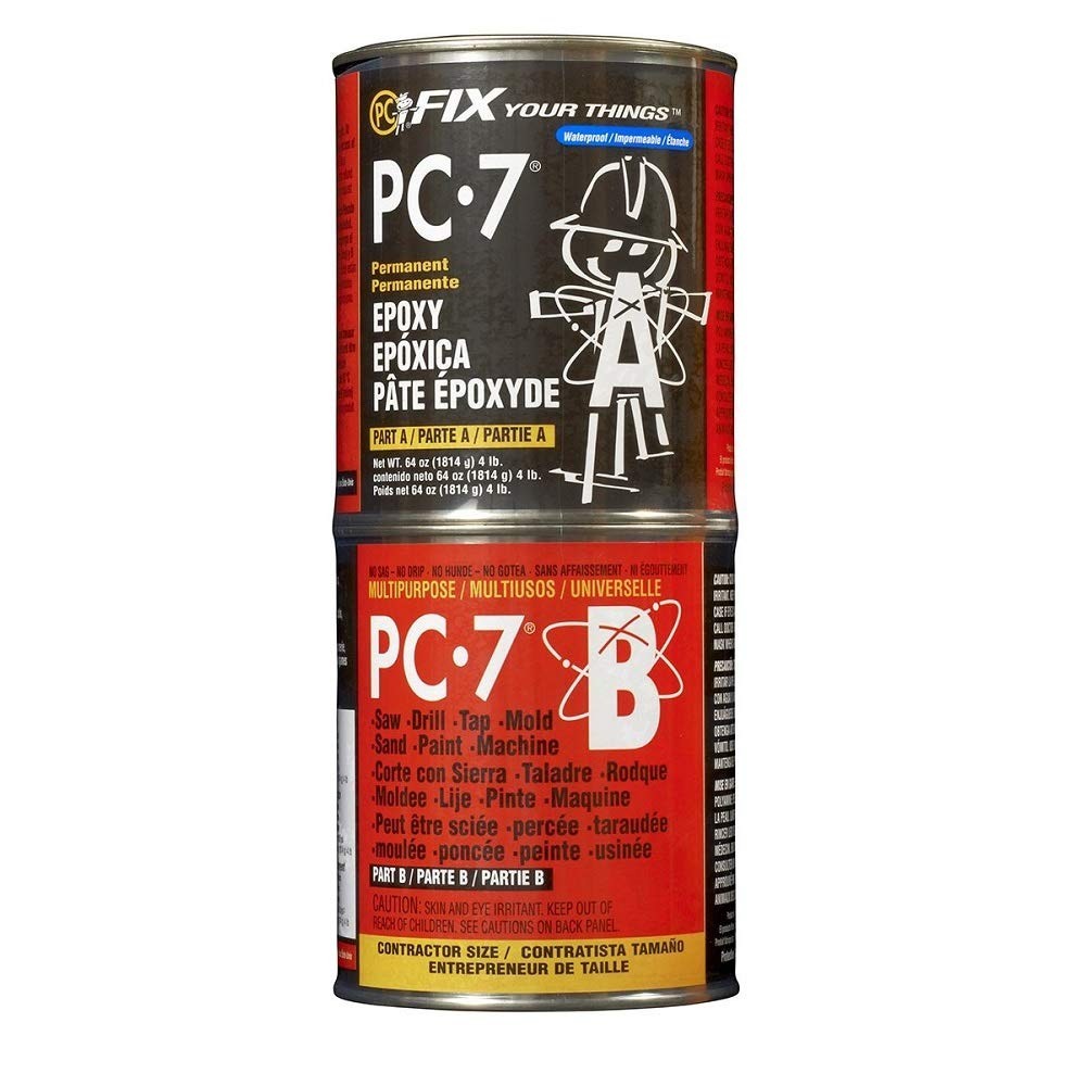 PC-7 Epoxy Adhesive Paste, 4 lb - Charcoal Gray