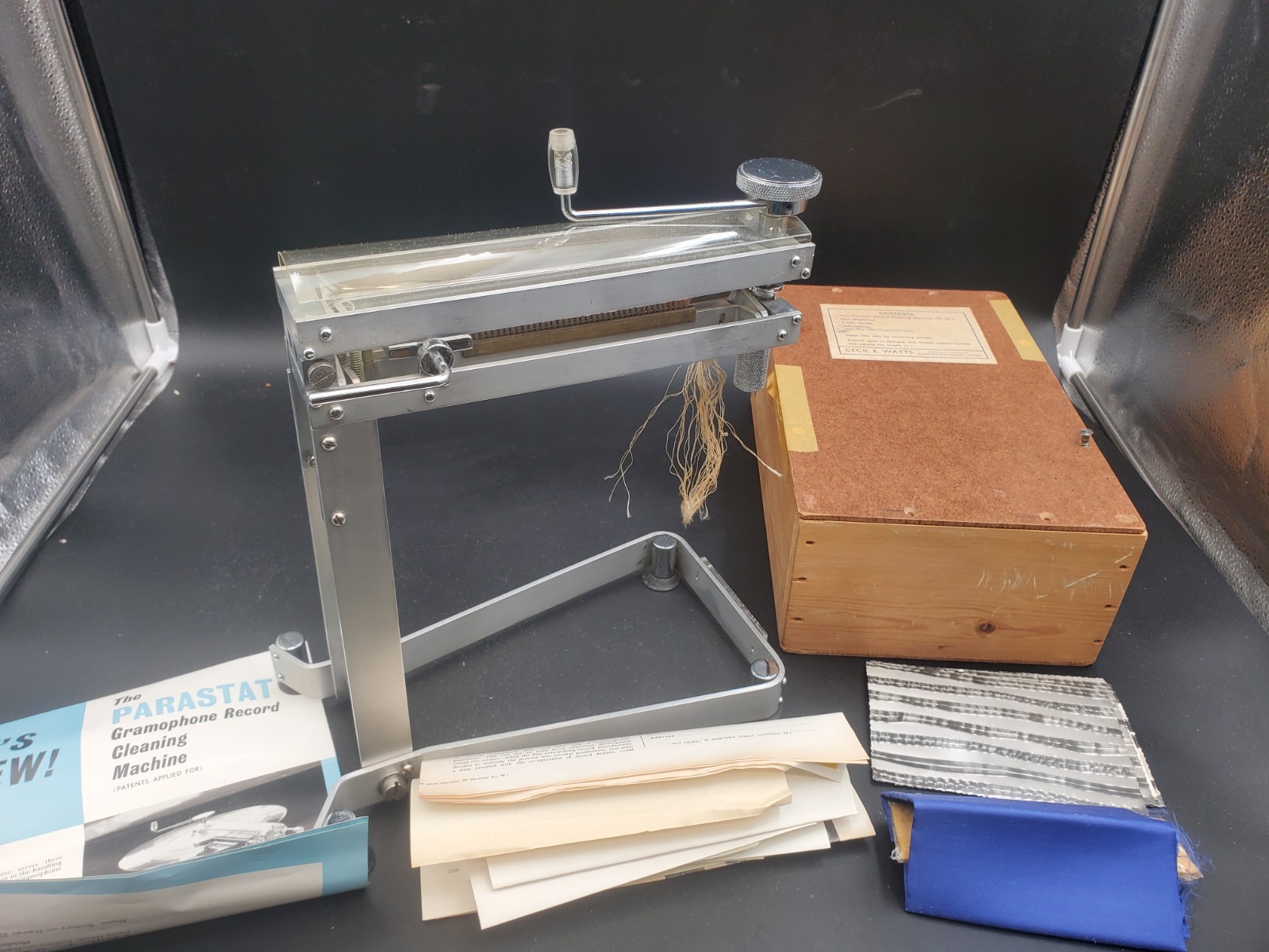 CECIL E. WATTS PARASTAT Record Cleaning Machine