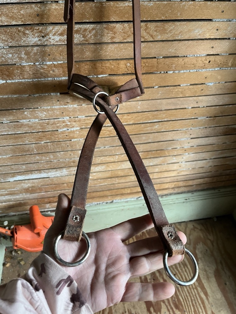 Buckaroo Leather Crossunder Bridle With Wool Lined Noseband