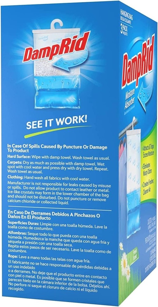 Hanging Moisture Absorber, Fresh Scent (3-Pack)