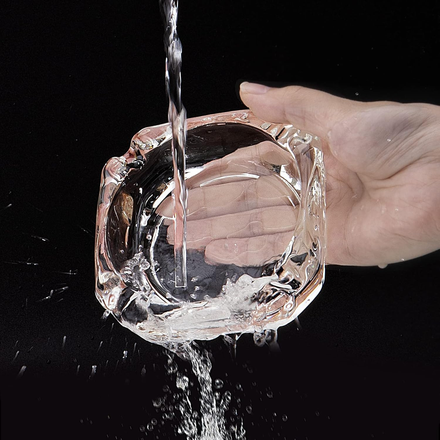 Glass Ashtray, Home Ashtrays, Cool Ashtrays Cute Ashtray Square Transparent