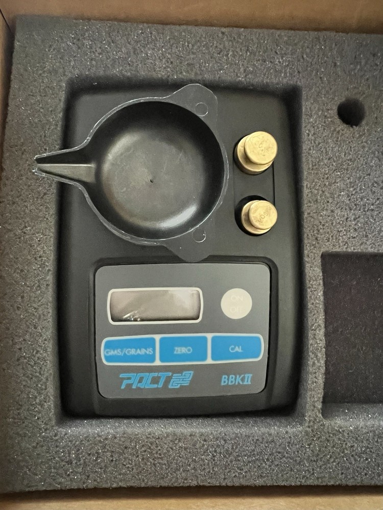 PACT BBK2 BBKII reloading electronic powder scale with weights