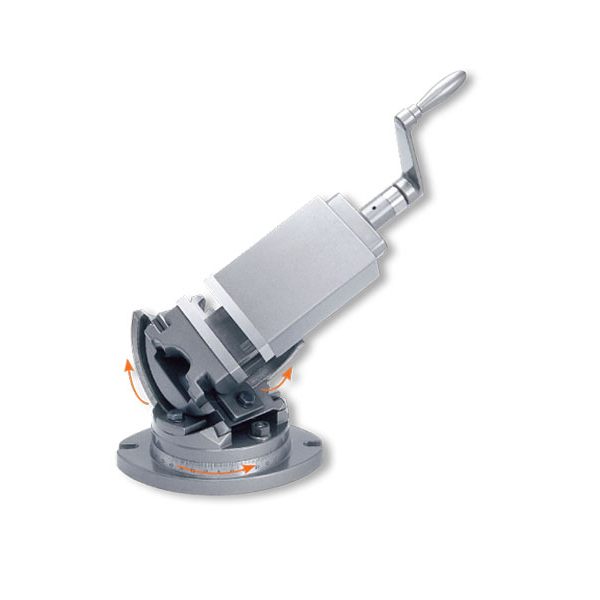 3 Way Angular Vice 2" / 50 MM Titling Type With Swivel Base 90°Vertical Indexing