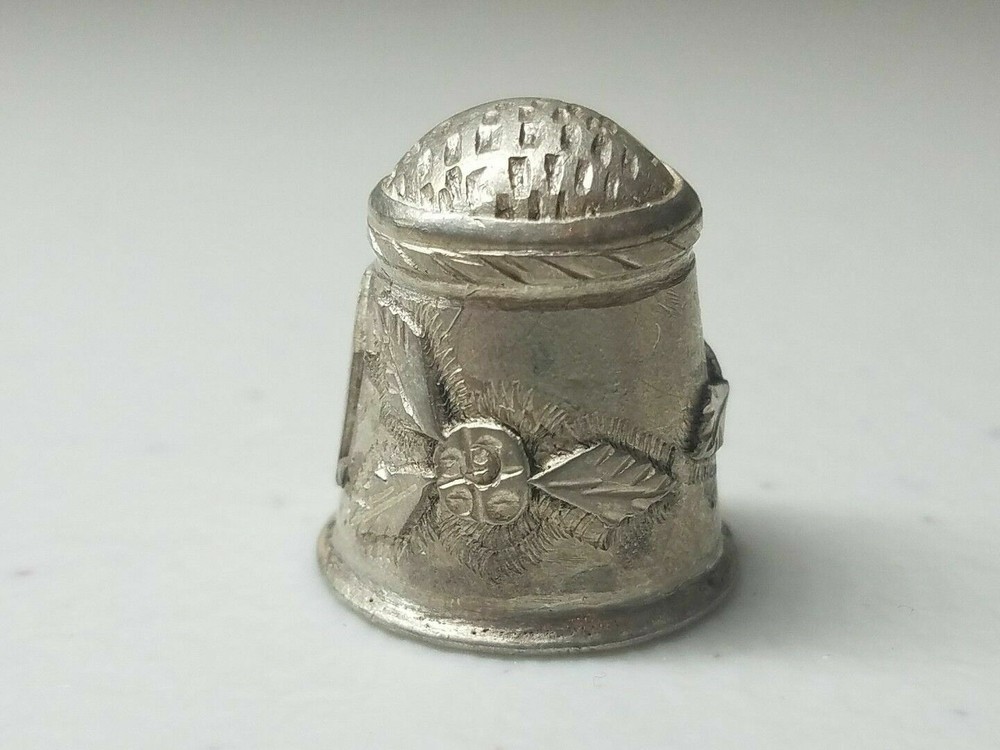 Antique Sterling Silver Thimble * Circa 1900