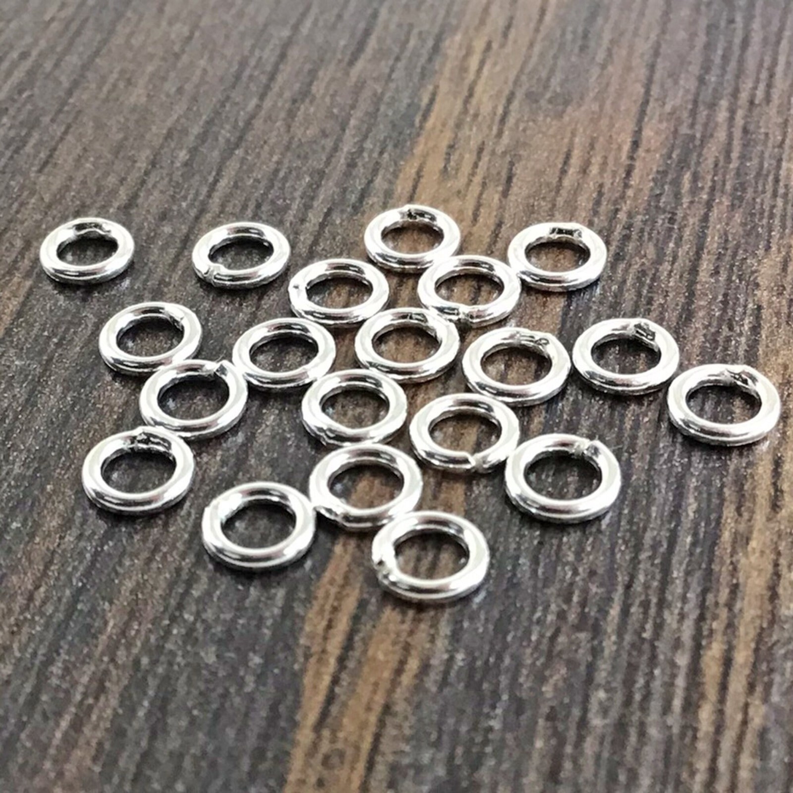 925 Sterling Silver 3mm 4mm 5mm 6mm 7mm Open/Closed Jump Rings Round/Oval 20pcs