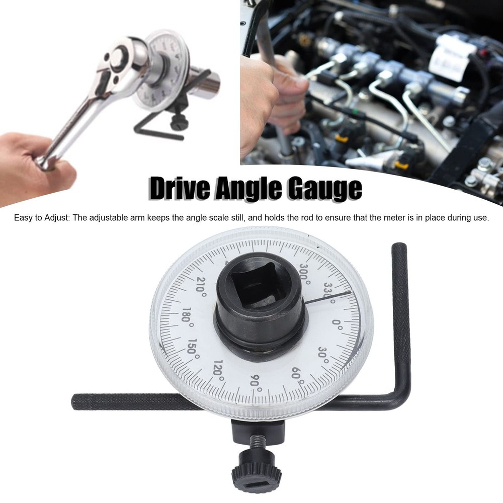Digital Torque Wrench Angle Gauge Adjustable Drive Meter Setting Tool