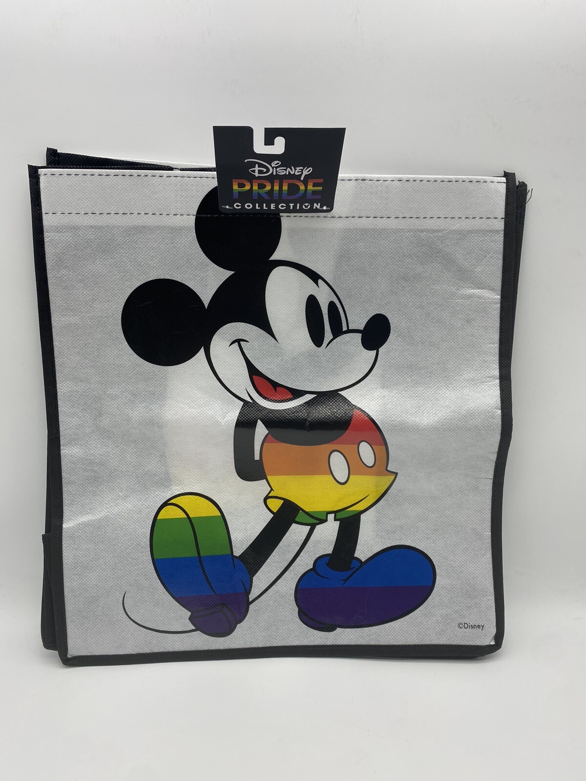 Disney Pride Collection Mickey Mouse Reusable Tote Bag. 12"×13"×6"