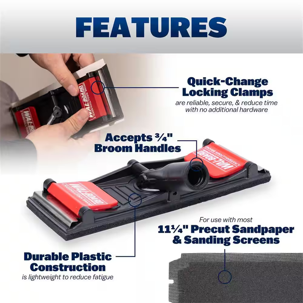 Quick Clamp Plastic Sander Head No Handle