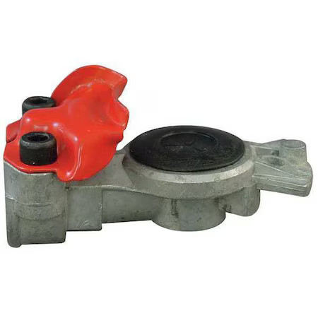 Tramec Ghe-2 Glad Hand Fitting, Silver/Red