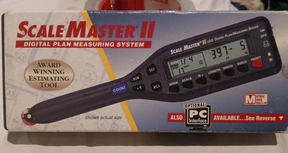 Scale Master II v3.0 6130 Digital Plan Measuring System with Case