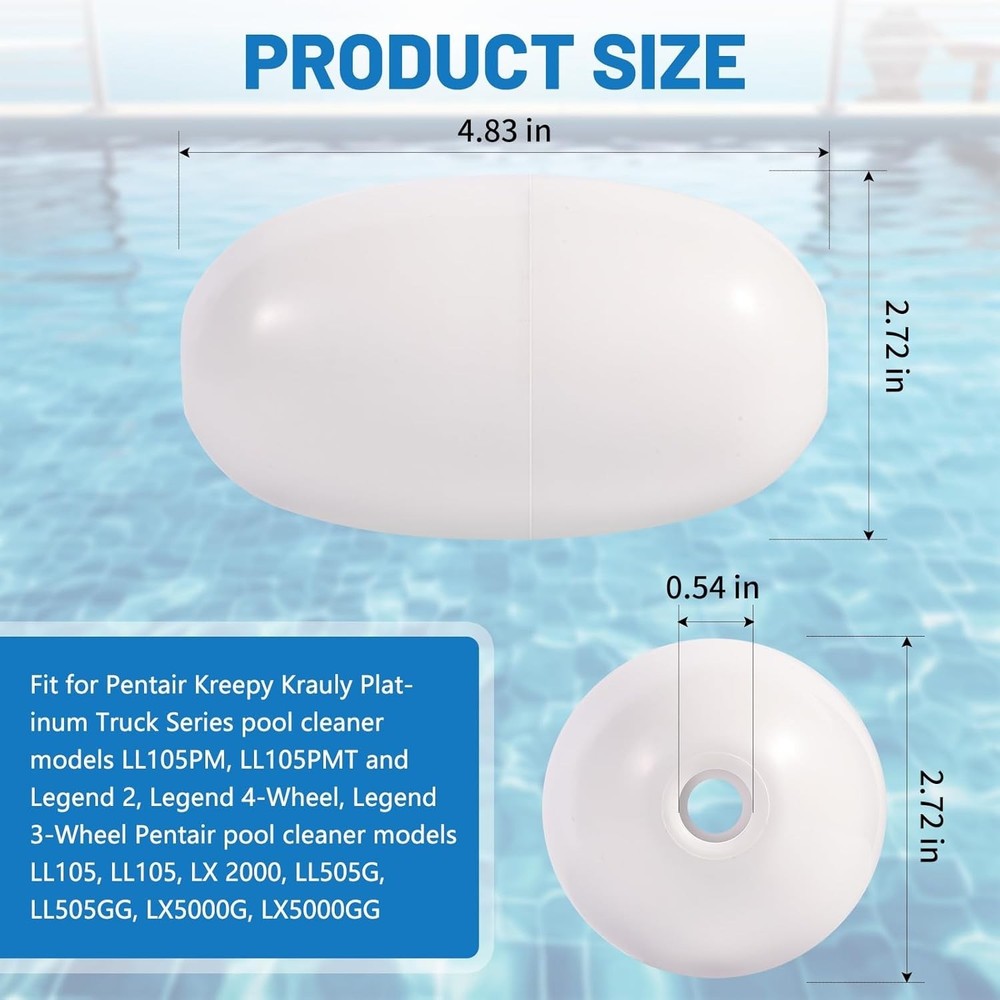 High-Performance Float Head Replacement for Polaris and Pentair Pool Cleaners
