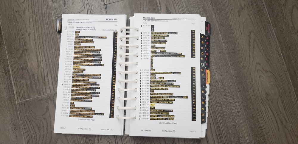 Citation Sovereign Pilot Training Manuals, Normal, Emergency/Abnormal Procedures