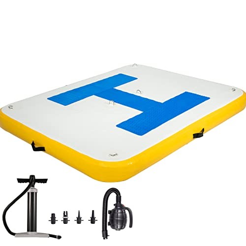 VEVOR INFLATABLE FLOATING DOCK 6 X 5 FT DOCK PLATFORM 6" THICK - Scratch & Dent