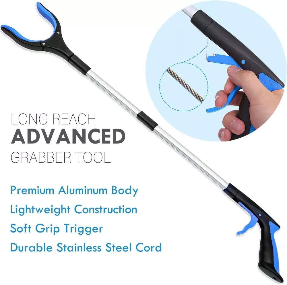 Grabber Pick Up Tool Extended Garbage Reaching Stick Trash Picker Folding