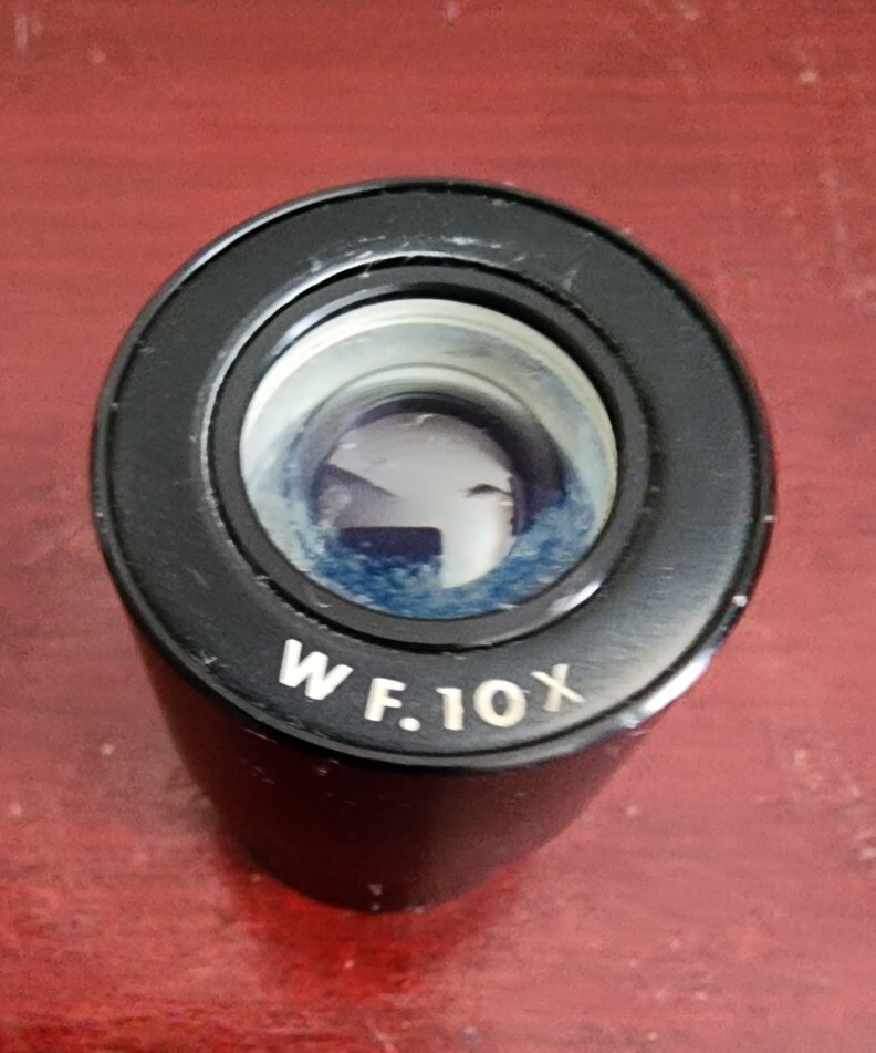WF.10X MICROSCOPE EYEPIECE. NO CRACKS OR CHIPS. WORKS