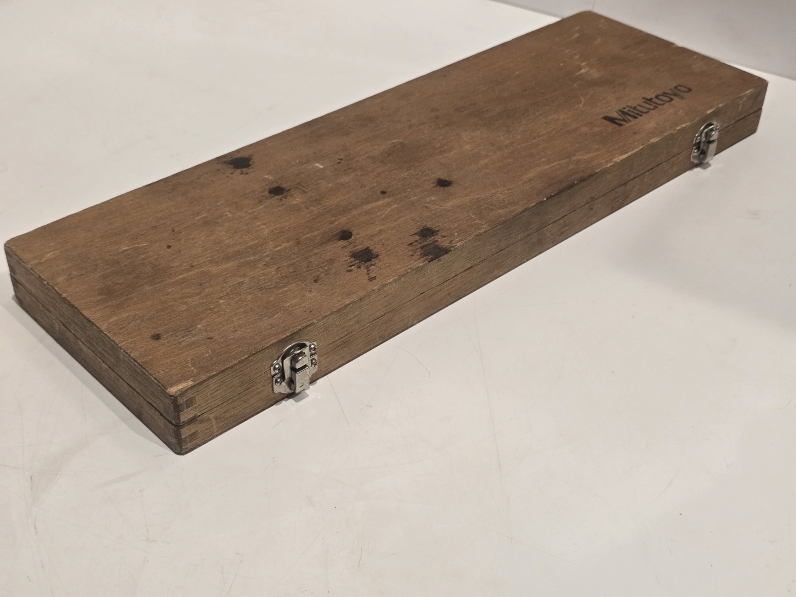 MITUTOYO 12 Inch DIAL CALIPER NO 505-645-50 w/ Wood CASE