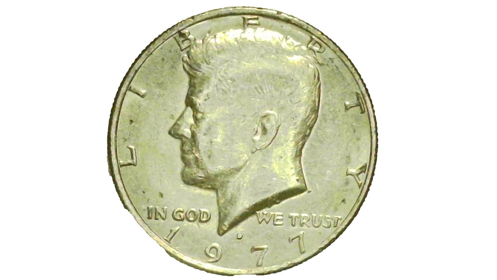 1977D - Kennedy Half Dollar Error Coin - Filled "D" Mint Mark - #231