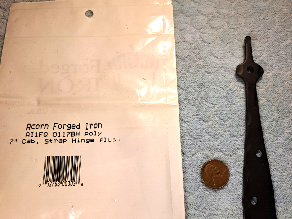 Spear Strap Cabinet Hinges Flush 7 Inch NOS