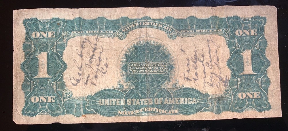 $1 Dollar Bill Black Eagle 1899, Silver Certificate Note