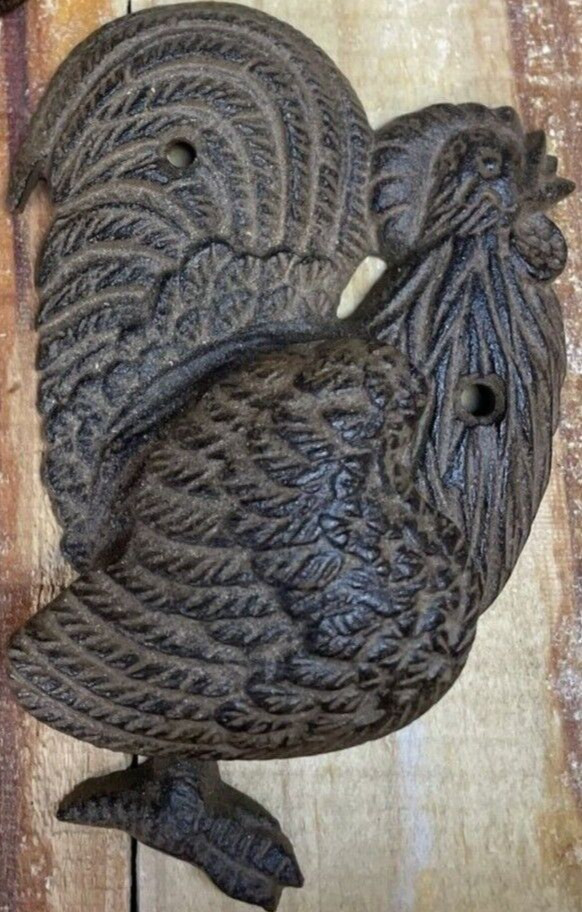 4.5” Cast Rustic Rooster Door Knocker