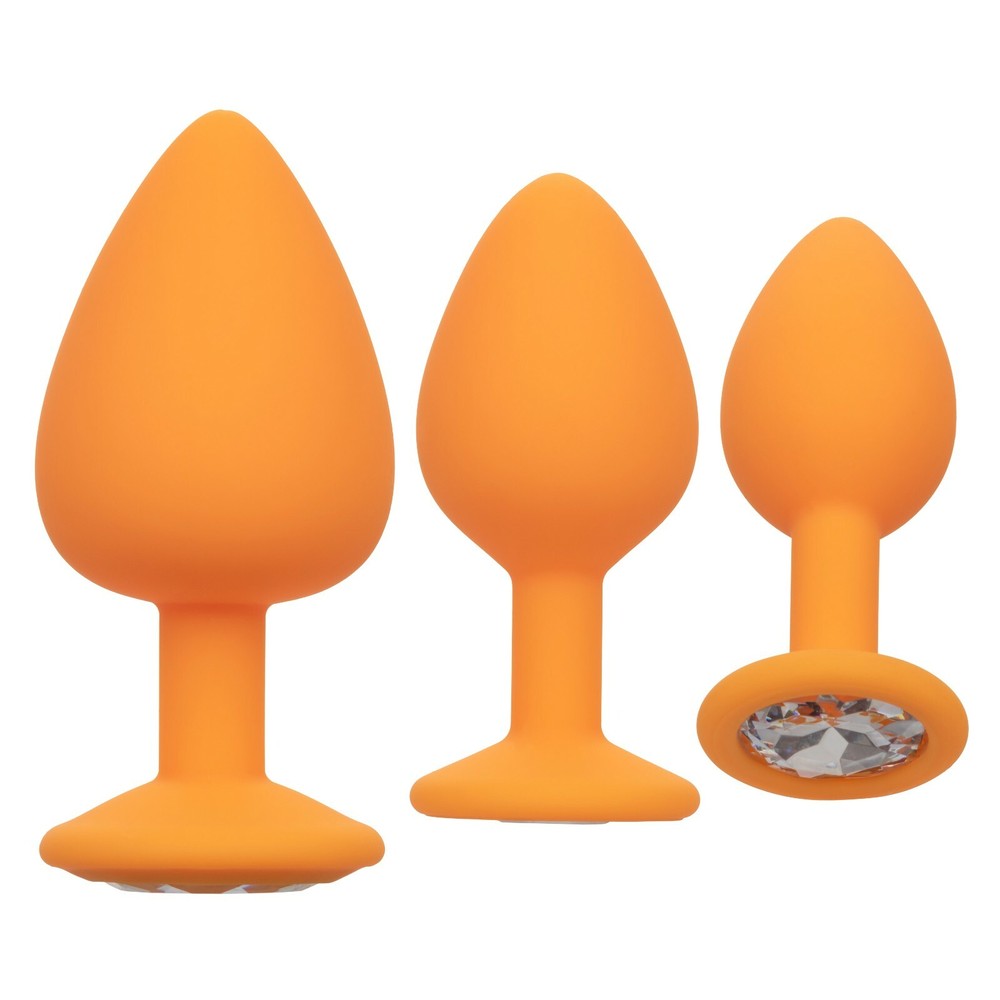 Butt Plug Set Cheeky Gems Orange Anal Expanders