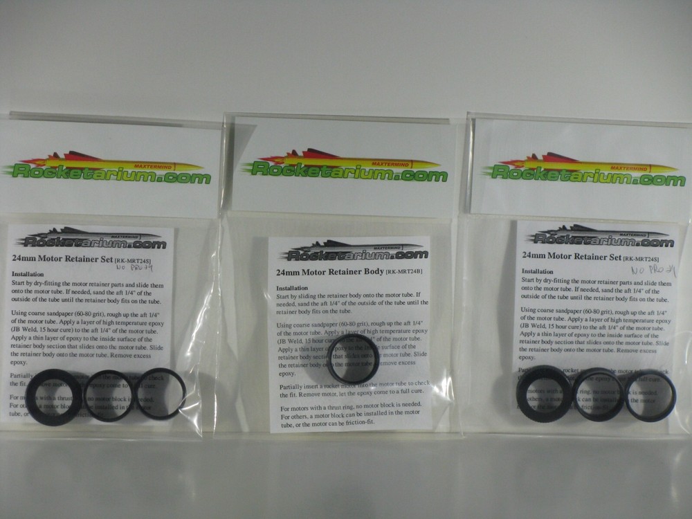 Rocketarium 24mm Aluminum Retainer Bundle