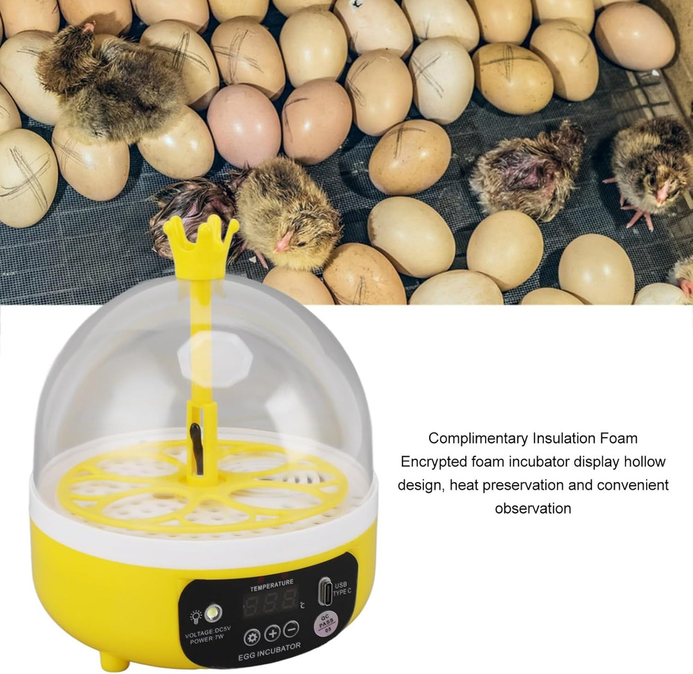 Incubators for Hatching Eggs, Egg Incubator with Automatic Temperature and Humid