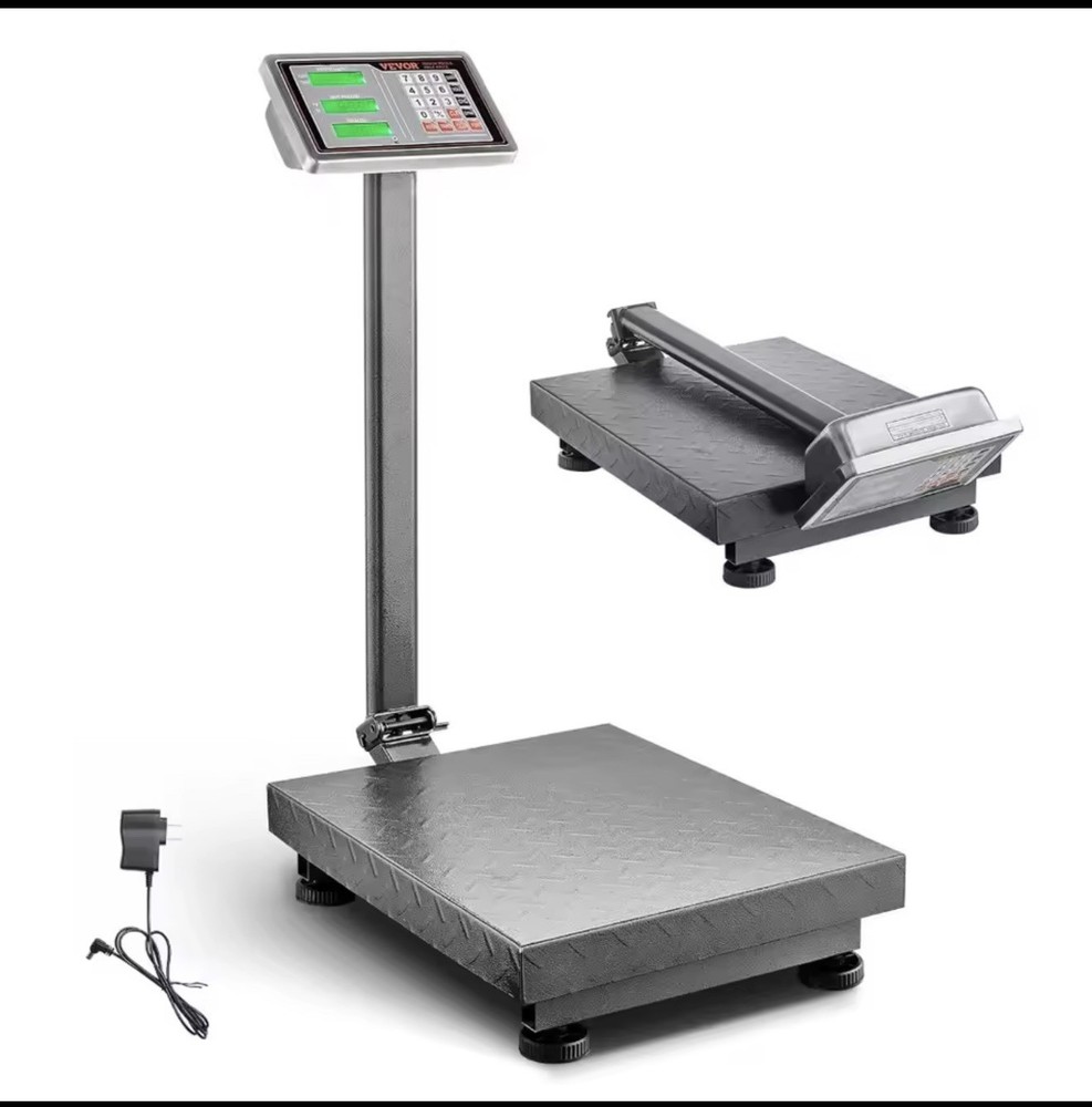 VEVOR 660 lbs / 0.1 Computing Digital Floor Platform Scale Shipping Postal Scale