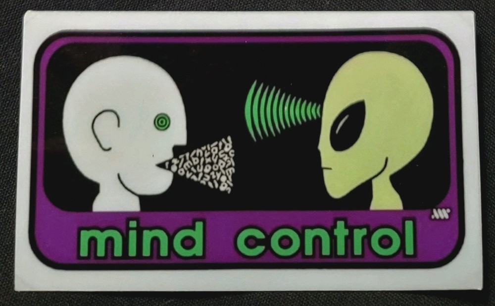 ALIEN WORKSHOP STICKER "MIND CONTROL" 4 X 2 1/4 GLOSSY