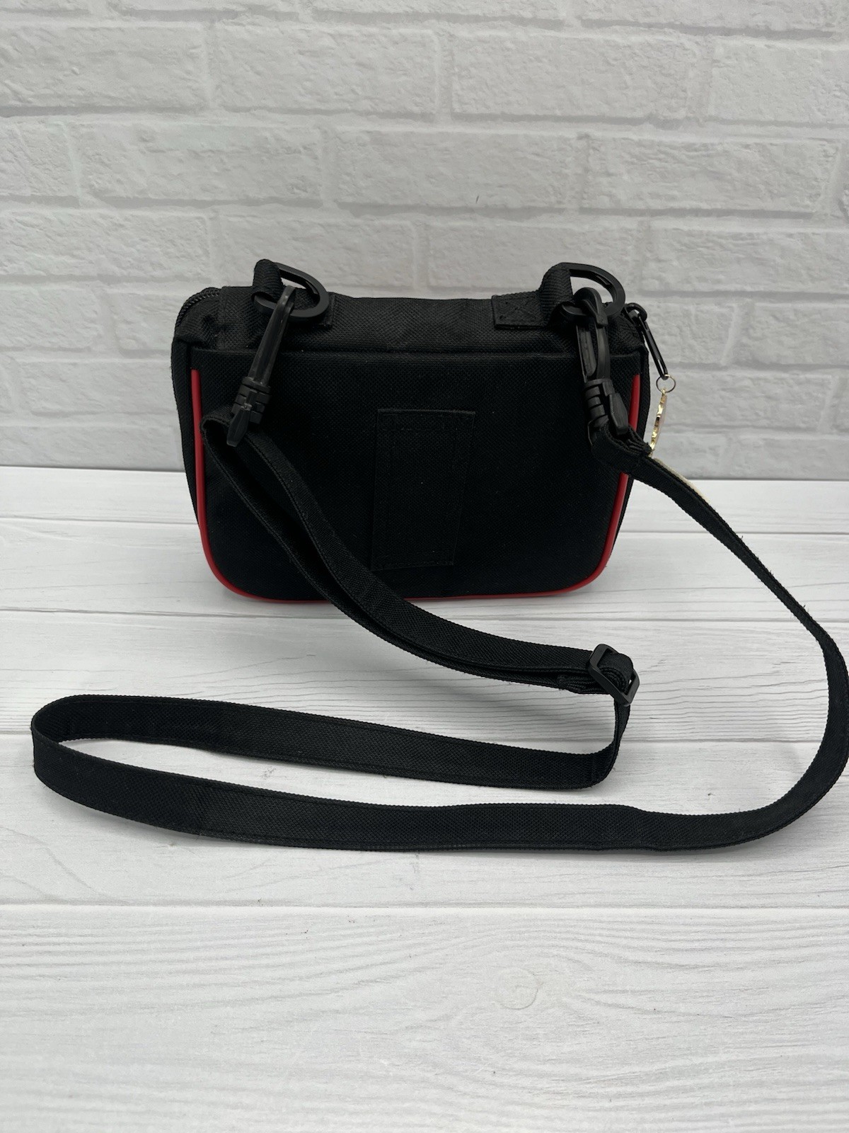 Disney Pin Trading Bag Mickey Mouse Small Black Red Yellow Embroidered