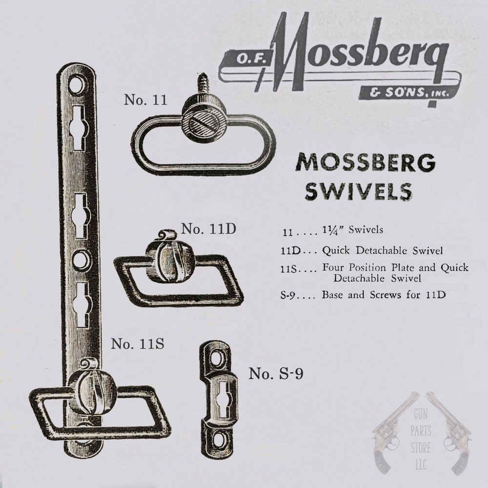 MOSSBERG Quick Detach Sling Swivel 11D - Flat Spring Type (Needs Spring)