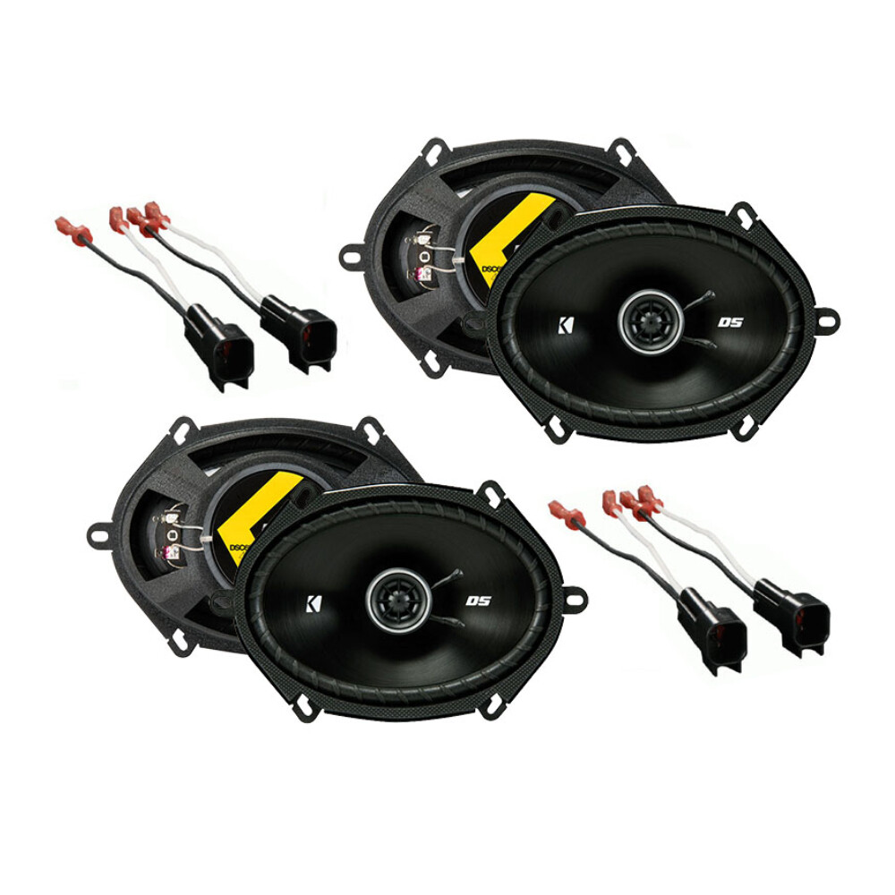 Fit Ford F-250/350/450/550 2005-2012 OEM Speaker Upgrade Kicker (2)DSC68 Package