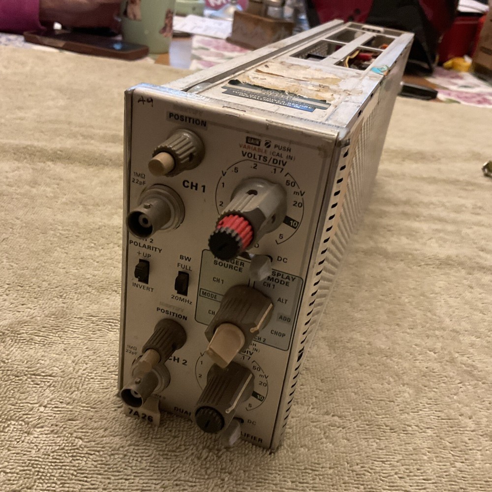 Tektronix 7A26 Dual Trace Amplifier Scope Plug In Unit Module