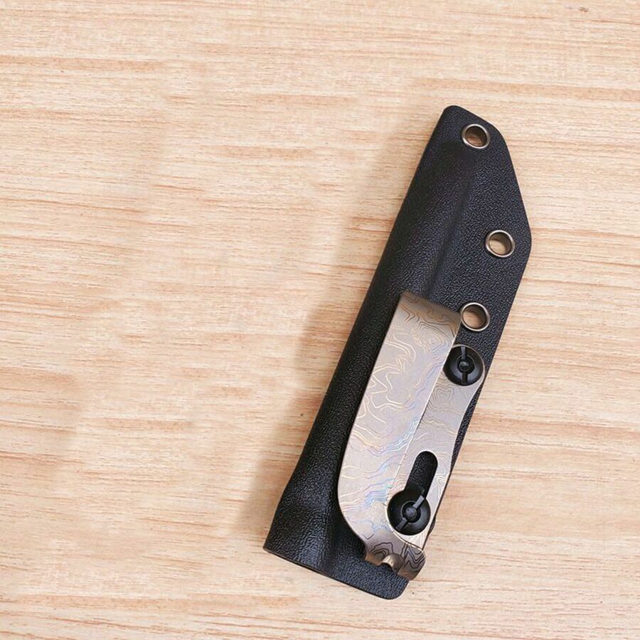 Solid Titanium Alloy Tea Knife EDC Tool Tactical K Sheath Crowbar Multi Tools