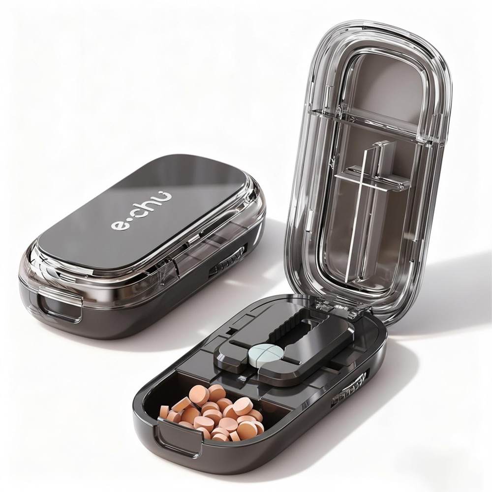 Pill Cutter Splitter for Small and Tiny Pills - 1/2 & 1/4 Adjustable Pill Split