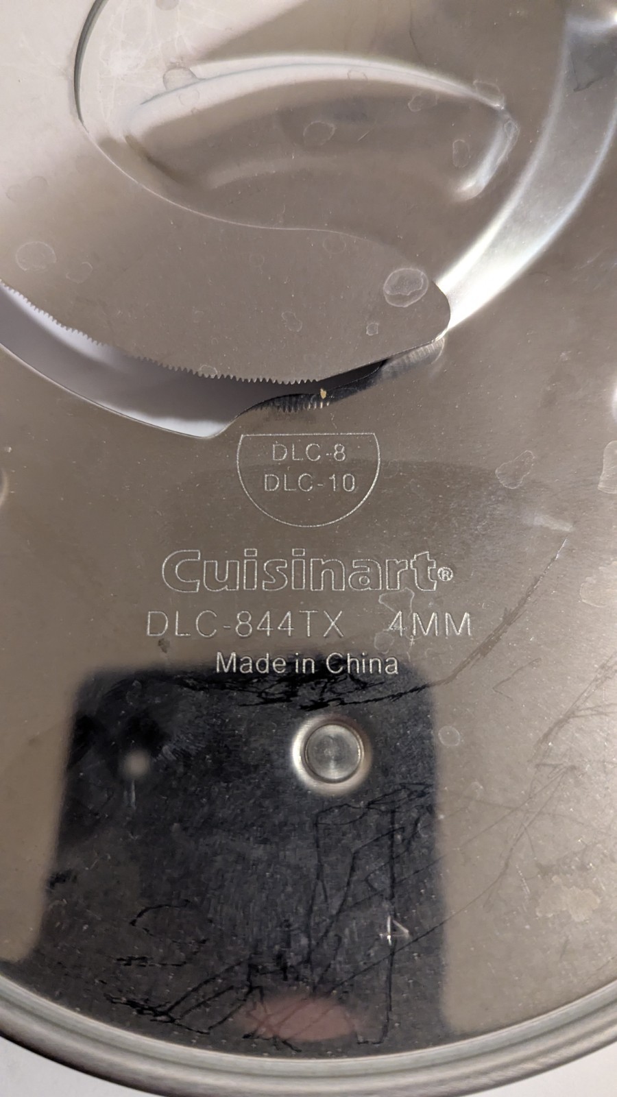 2 Blades & Adapter Cuisinart Custom Prep 11 Food Processor DLC-844TX & DLC-837TX