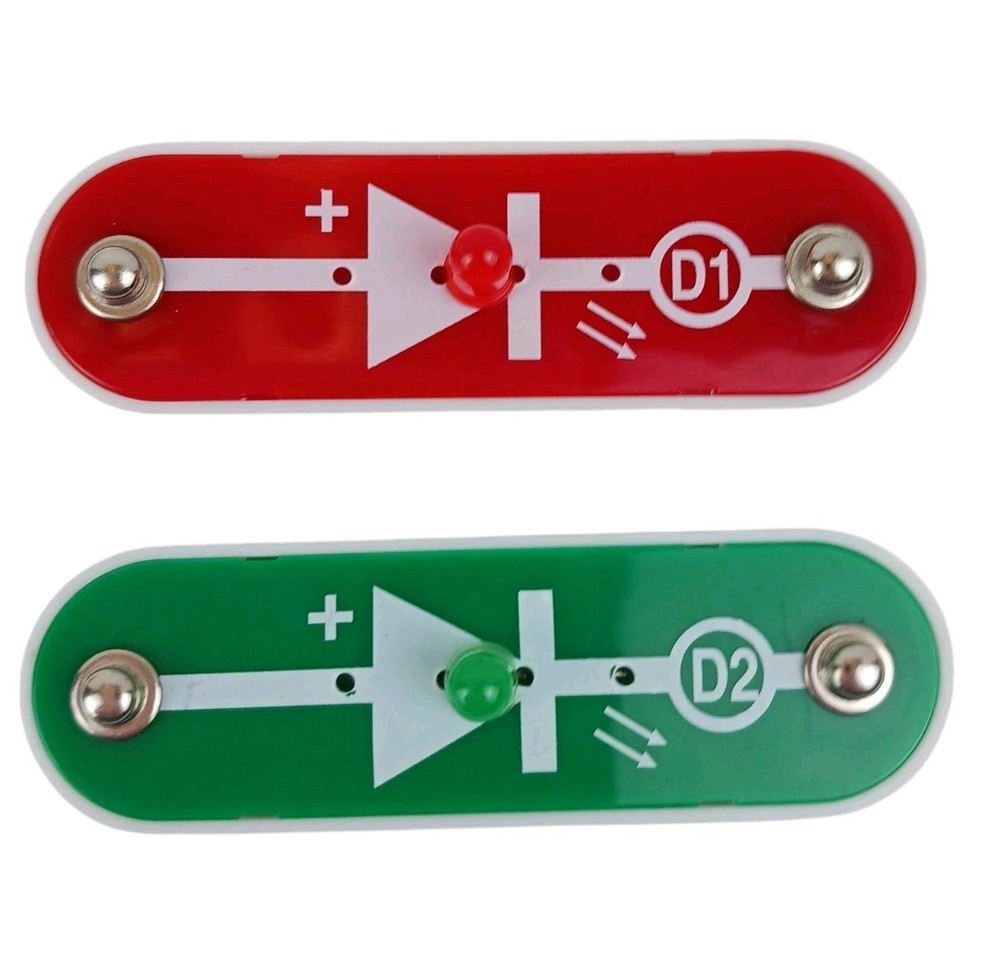 SNAP CIRCUITS Elenco Replacement D1 D2 Red Green Lights