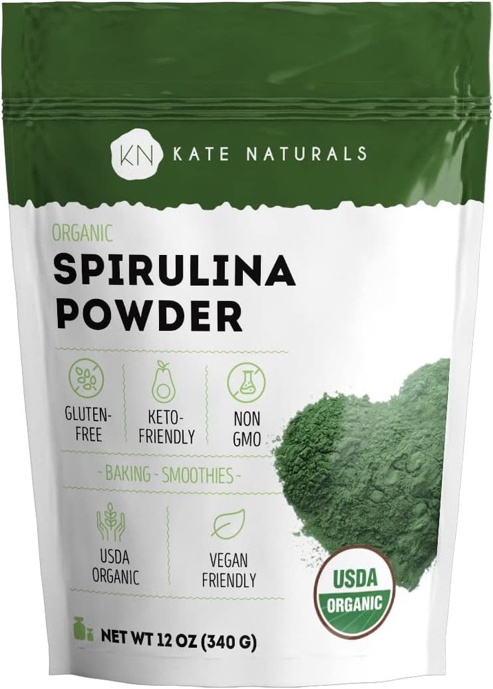 Organic Spirulina Powder. Nutrient Dense Superfood