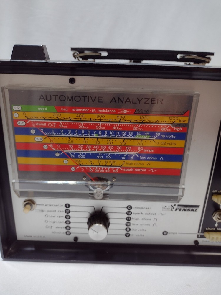 Vintage Sears Penske Engine Analyzer (MODEL 244.21033) #730