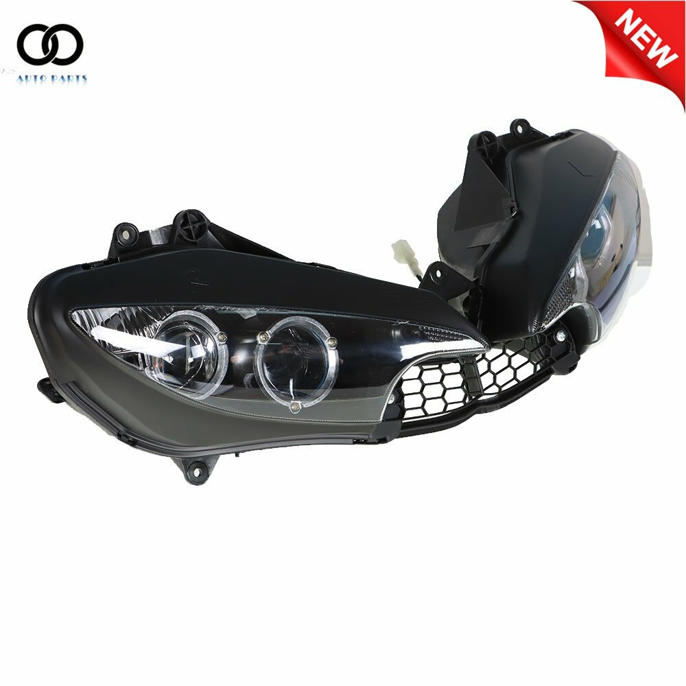 Front Headlight Headlamp Fit For Yamaha 2003-2005 YZF R6 & 2006-2009 R6S Black