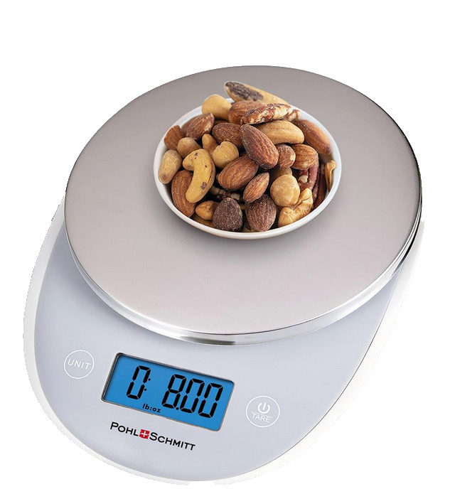 Digital Food Kitchen Scale Multi-function Grams Ounces Auto Shut-Off Stainless